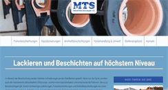 Desktop Screenshot of mts-industrielackierungen.de